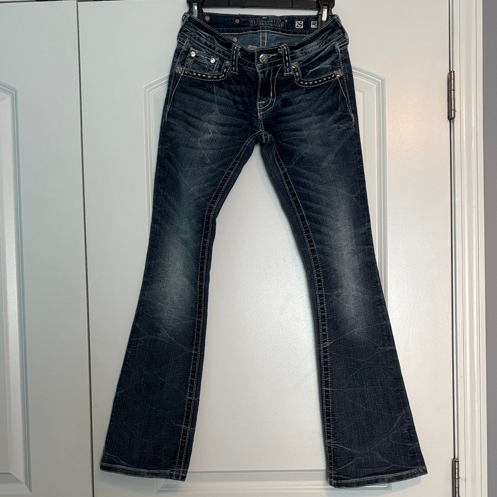 Miss Me Dark Blue Flare Jeans